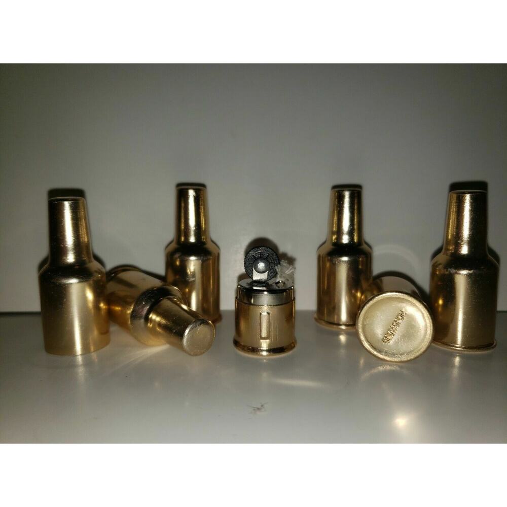 Vintage 6 Old Bottle Shape Lighters Metal Gumball Vending Prizes SKU 29